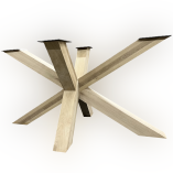 Pied de table en étoile - chêne