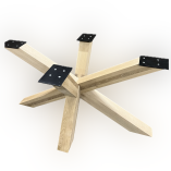 Pied de table en étoile - chêne