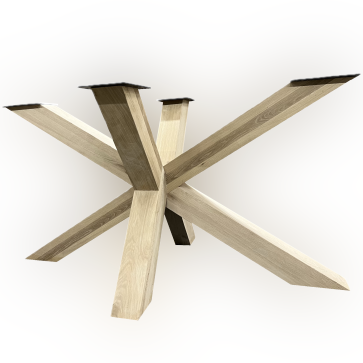 Pied de table en étoile - chêne