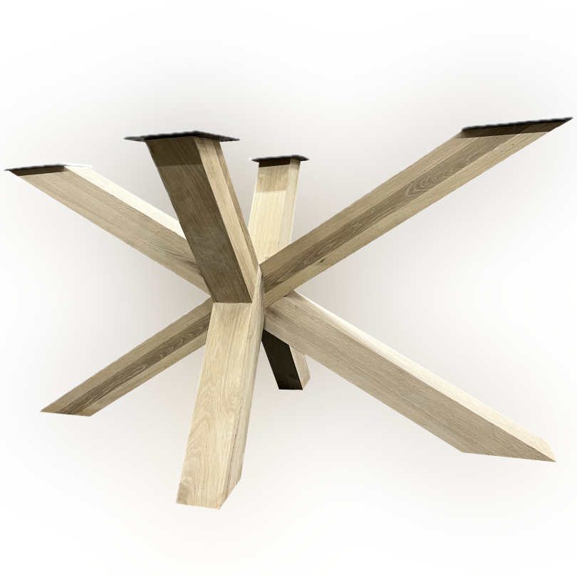 Pied de table en étoile - chêne