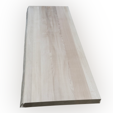 Panneau massif hêtre blanc 1 bord brut