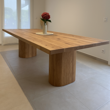Plateau de table chêne tempête