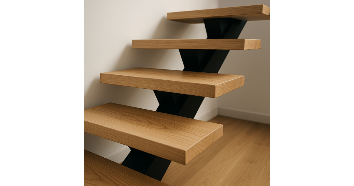 Marches D'escalier En Chêne Massif Européen - Huilées - Finition Lisse - Lot