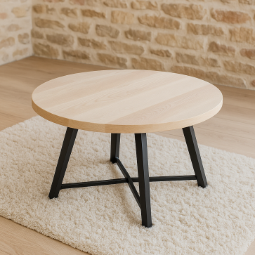 Plateau de table frêne blanc