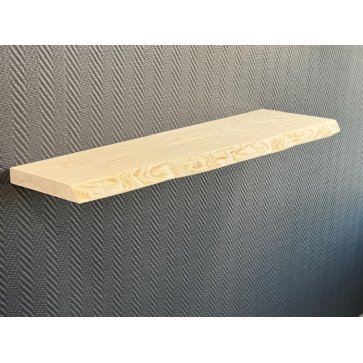 Console frêne blanc bords brut