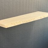 Console frêne blanc bords brut